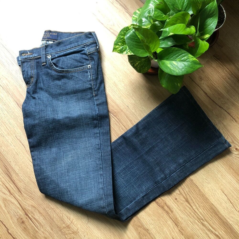 Juicy Couture Dark Wash Flare Jeans Women's Size 28 Slight Flare